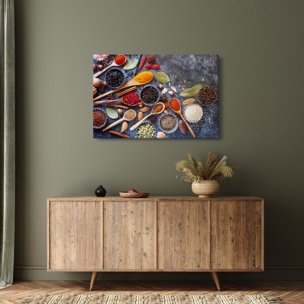 Kép - Fűszerek (90x60 cm)