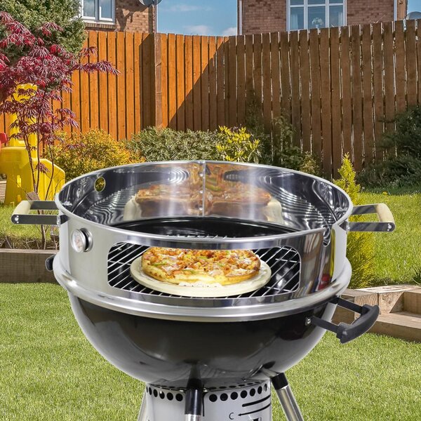 FORNO Grilltű tartóval és pizza kemence bográcsos grillekre