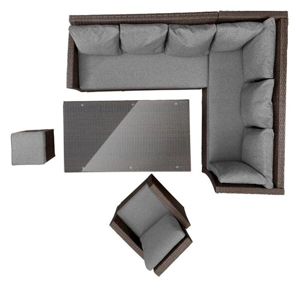 Avenberg FIRENZE Nagy, luxus kerti rattan szett