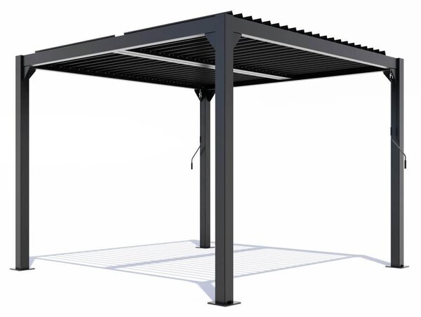 Alumínium bioklimatikus pergola lamellákkal 4 x 3 M
