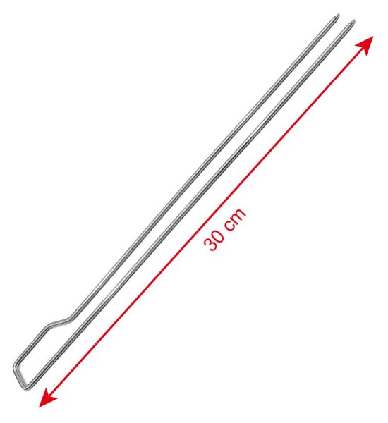 DELANO BBQ Grilltűk, hossz 30 cm - SZETT, 8db