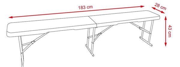 LINDAU Összecsukható catering/kemping pad