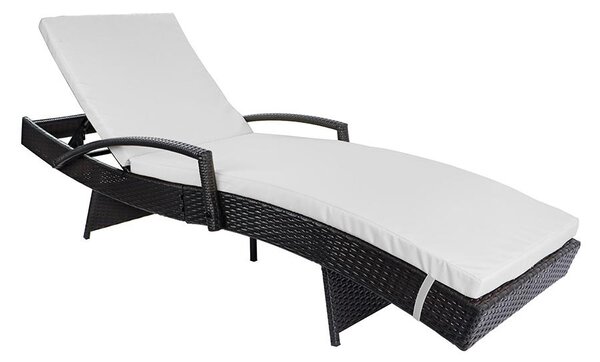 Avenberg VARADERO Kerti relaxációs napozóágy - fekete / szürke