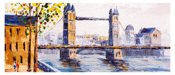 Kép - A város festménye (120x50 cm)