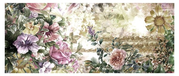 Kép - Design virágok (120x50 cm)