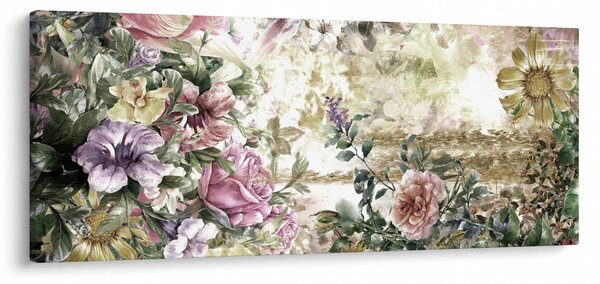 Kép - Design virágok (120x50 cm)