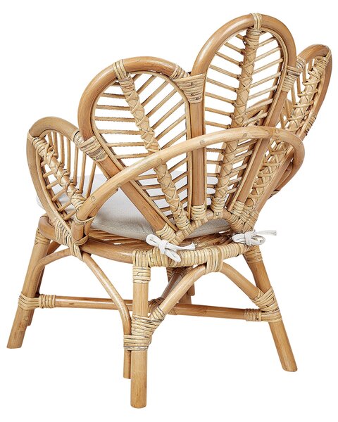 Páva alakú gyerekszék FLORENTINE II Rattan Természetes