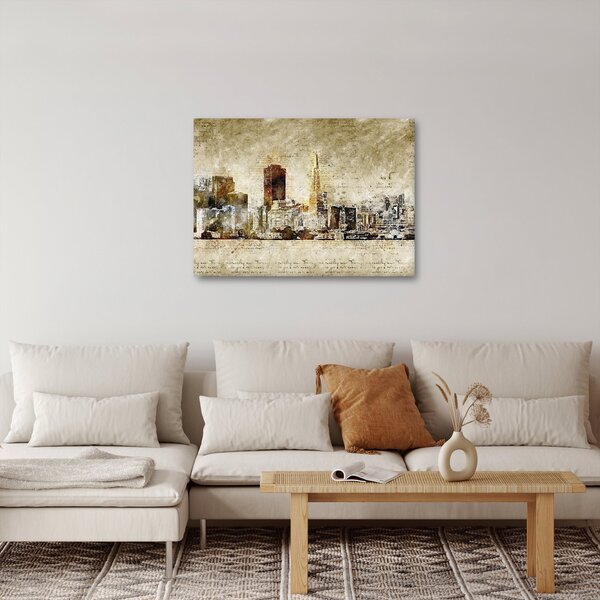 Kép - Művészileg renderelt város (70x50 cm)