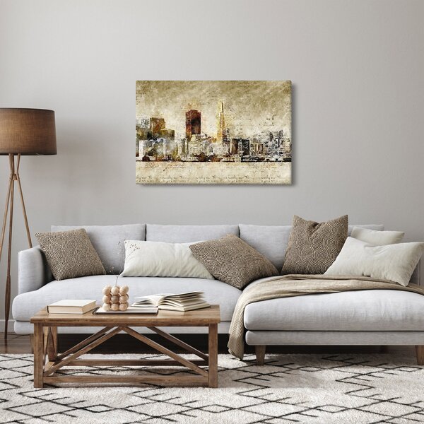 Kép - Művészileg renderelt város (90x60 cm)