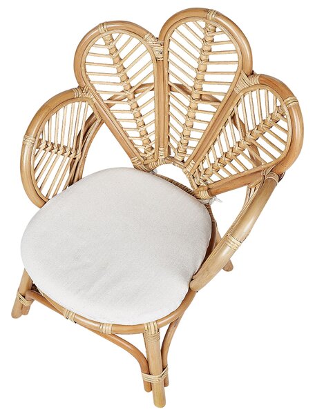 Páva alakú gyerekszék FLORENTINE II Rattan Természetes