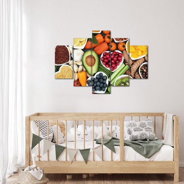 Kép - Egészséges ételek (150x105 cm)