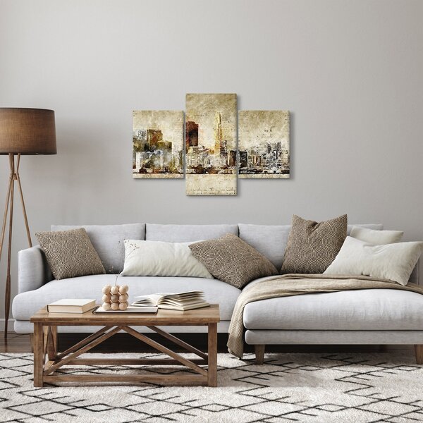 Kép - Művészileg renderelt város (90x60 cm)