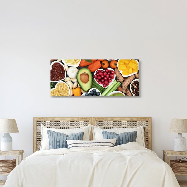Kép - Egészséges ételek (120x50 cm)