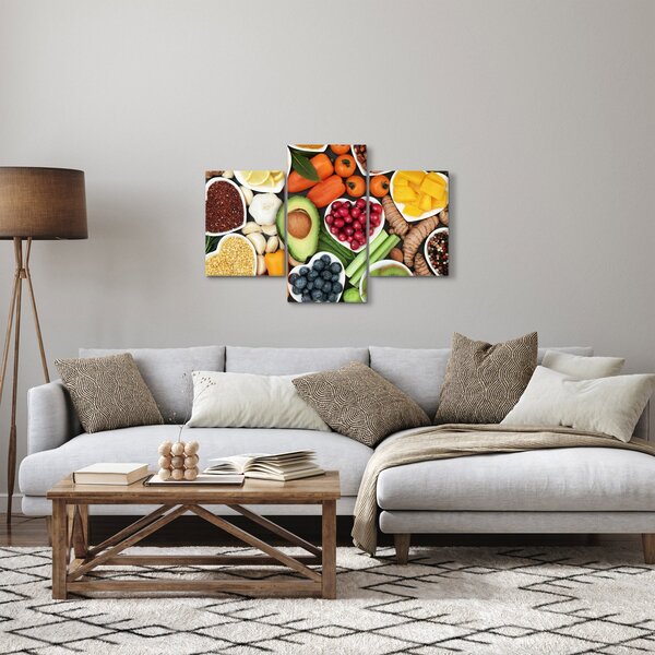 Kép - Egészséges ételek (90x60 cm)