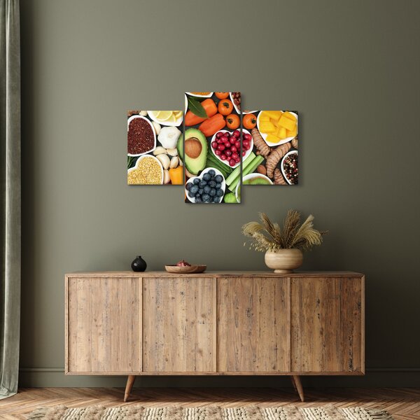 Kép - Egészséges ételek (90x60 cm)