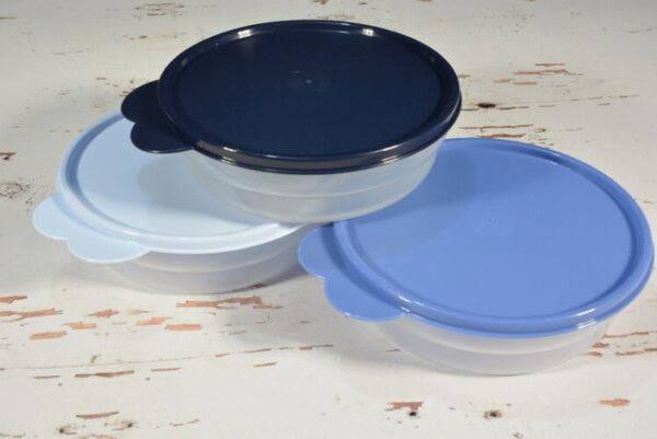 Tupperware Ufo tálak frissen tartó ételtároló kerek dobozok 3x500 ml