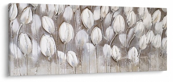 Kép - Strukturált tulipánok (120x50 cm)