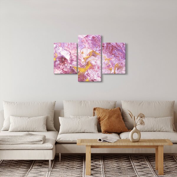 Kép - Rózsaszín absztrakció (90x60 cm)
