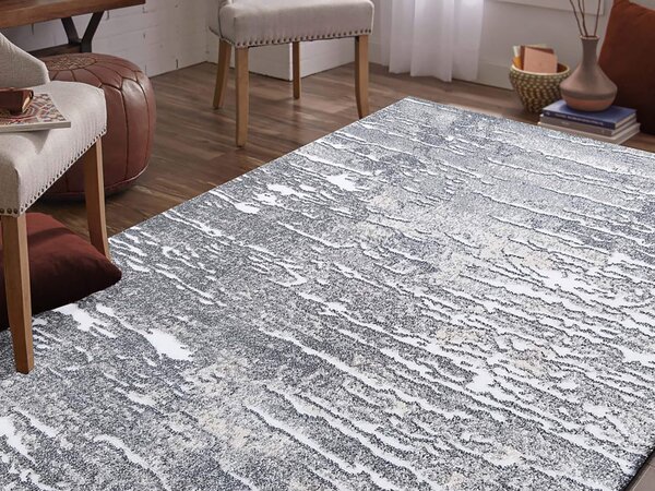 Szürke-krémszínű márványos HALLE szőnyeg Méret: 120x170 cm