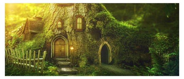 Kép - Mesebeli erdő (120x50 cm)
