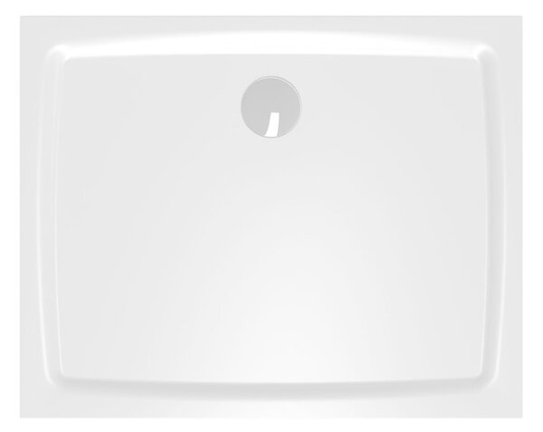 Zuhanytálca négyszögletes SAT Brevis 120x80 cm öntött márvány fehér SATSVRBRE12080