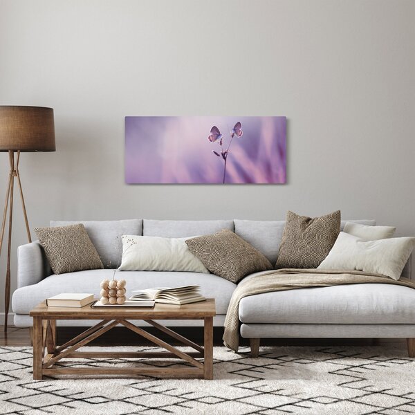 Kép - Lila pillangók (120x50 cm)
