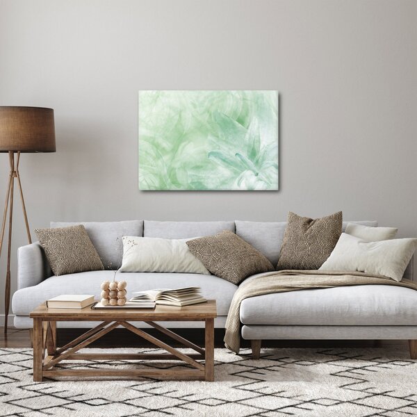 Kép - Zöld virág (70x50 cm)