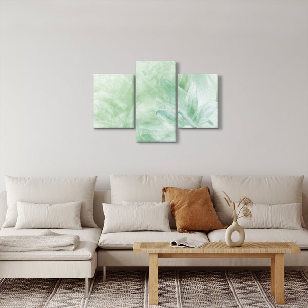 Kép - Zöld virág (90x60 cm)