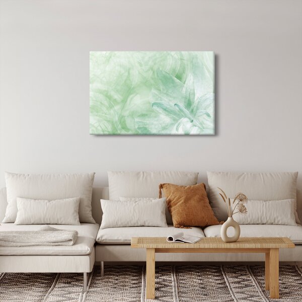 Kép - Zöld virág (90x60 cm)