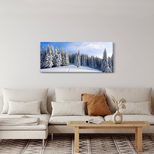 Kép - Tél az erdőben (120x50 cm)