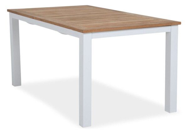 Kerti asztal deNoord 129 75x90cm, Barna, Fehér, Fém