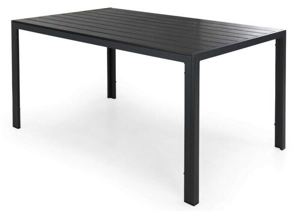 Kerti asztal Cortland 120 74x90cm, Fekete, Fém