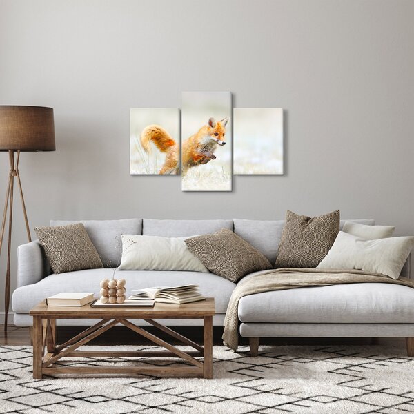 Kép - Ugró róka (90x60 cm)