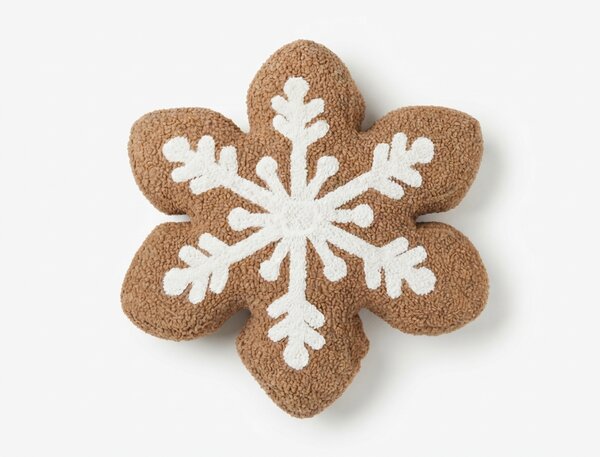 Díszpárna SNOW COOKIE 35x35 cm, barna