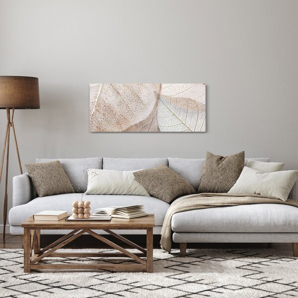 Kép - Bézs levelek (120x50 cm)