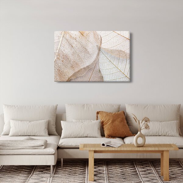Kép - Bézs levelek (90x60 cm)