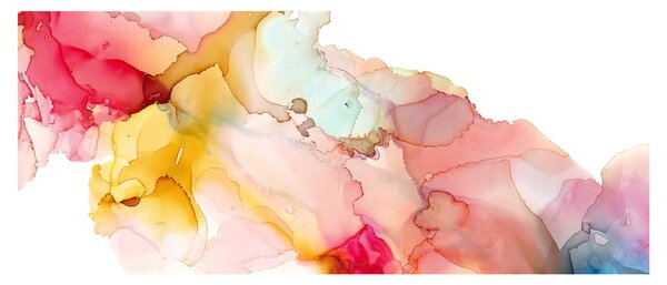 Kép - Tinta absztrakció (120x50 cm)
