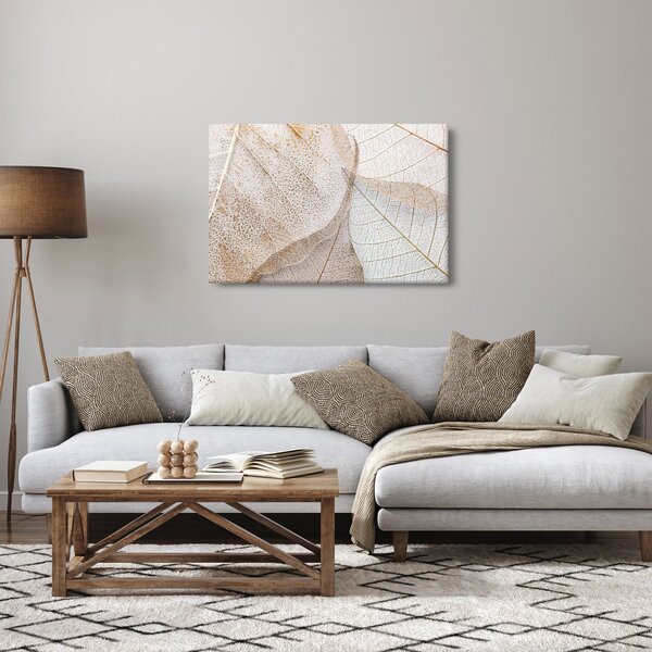 Kép - Bézs levelek (90x60 cm)