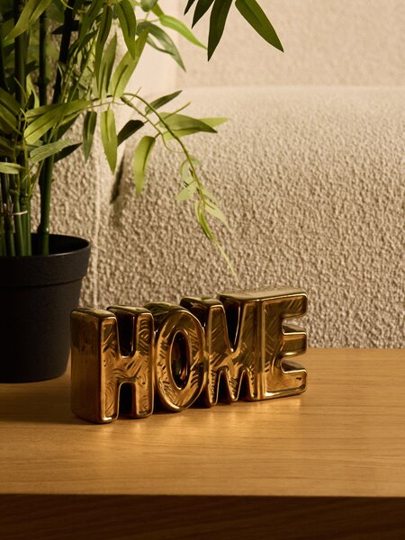 Sinsay - Álló dekoráció home felirat formában - arany
