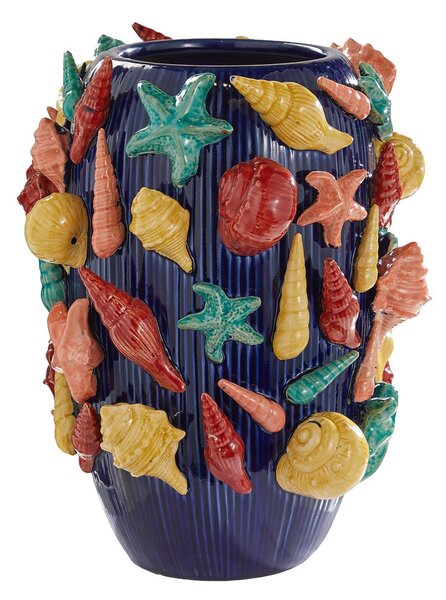 CORAL COAST kerámia váza 33 cm , tenger gyümölcsei