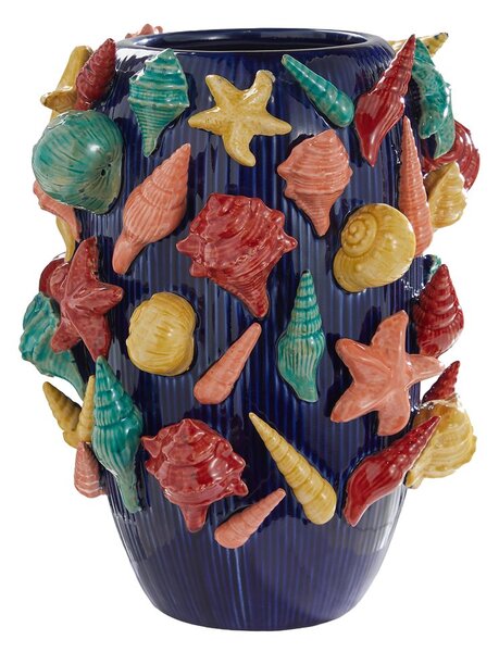 CORAL COAST kerámia váza 33 cm , tenger gyümölcsei