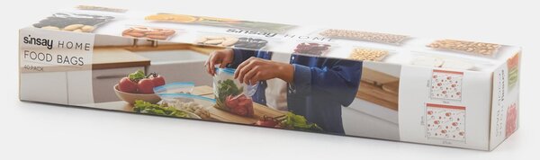 Sinsay - Ételtartó tasakok 40 pack - mandarinsárga