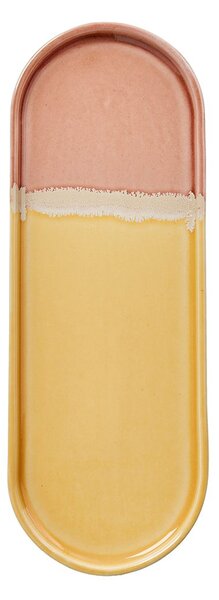 MEDLEY kerámia tálca 30 cm , sárga