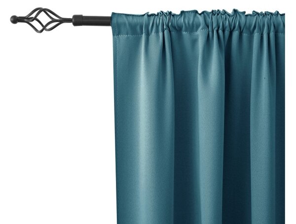 OXFORD türkizkék függöny 140x250 cm Felfüggesztés: Hullámos sínszalag