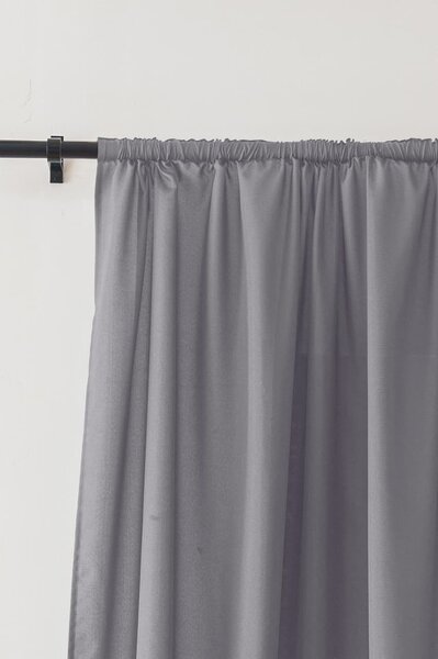 OXFORD LIGHT világosszürke függöny 140x250 cm Felfüggesztés: Hullámos sínszalag