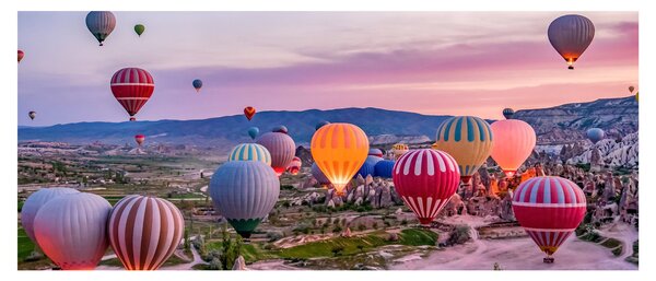 Kép - Hőlégballonok (120x50 cm)
