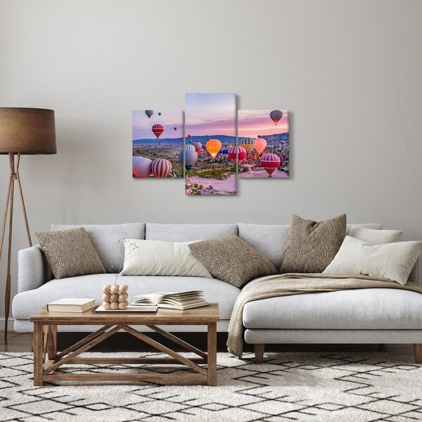 Kép - Hőlégballonok (90x60 cm)