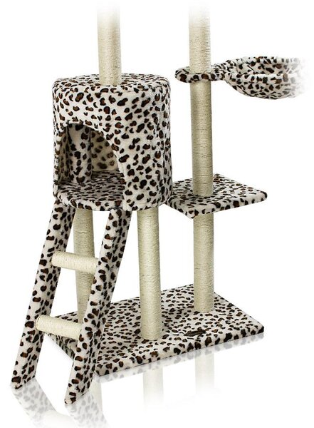 Kaparófa macskáknak Hawaj 138 cm leopárd minta