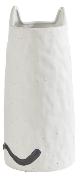 GATO kerámia váza macska fehér, 26 cm