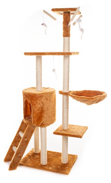 Kaparófa macskáknak Hawaj 138 cm | vörös